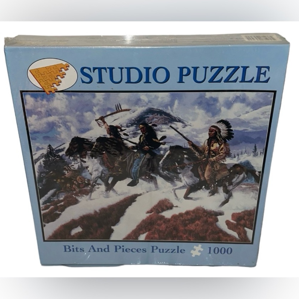 BITS AND PIECES 1000 PIECE PUZZLE - WARRIOR SPIRIT BY RICHARD LUCE , 2006